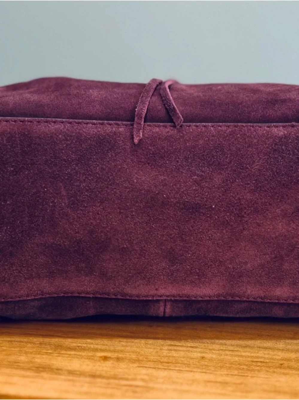 Lucky Brand Clem Suede Mini Hobo Bag Burgundy - Picture 3 of 11